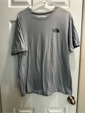 The North Face Men's Light Blue/Gray Logo Crew T‑Shirt